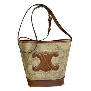 Celine Bucket Cuir Triomphe Brown
